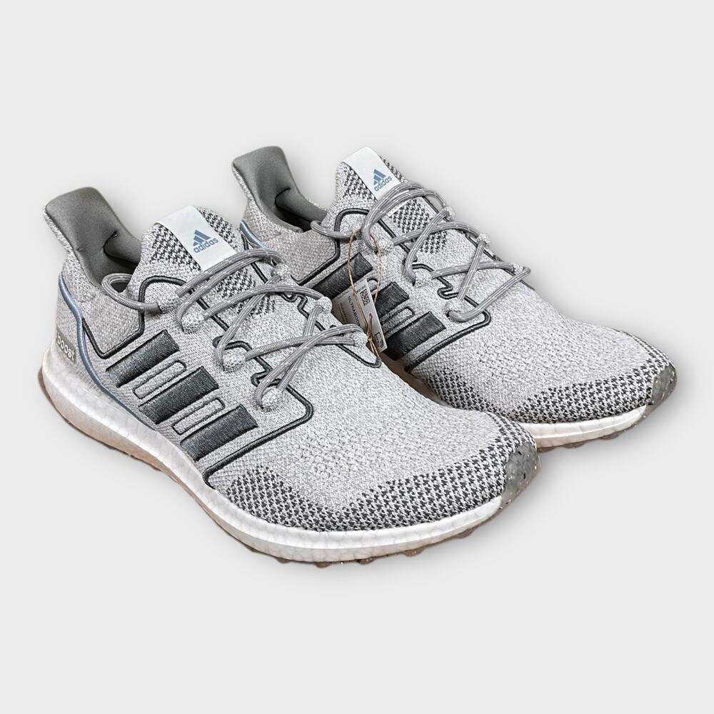 adidas Men's Ultraboost 1.0 Running Shoe, Grey Four/Wonder Blue, 9.5M US
